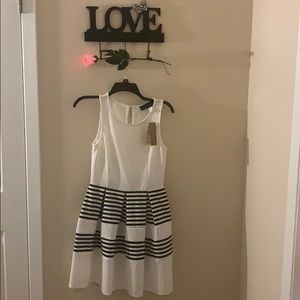 NWT Francesca Collection Black & White Dress